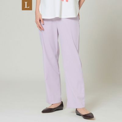＜EVEX BY KRIZIA L (Women/大きいサイズ)＞【Ｌ】【ウォッシャブル】【接触冷感】【吸水速乾】【ＵＶ対策】タスランチノパンツ（Ｕ７Ｒ５２１３９＿＿）