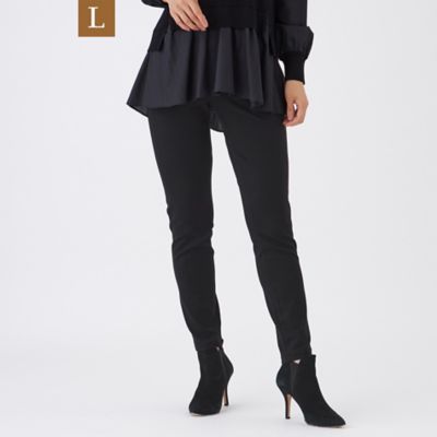 【送料無料】EVEX BY KRIZIA L (Women/大きいサイズ)/エヴェックス バイ クリツィアL【マシンウォッシャブル・保温性・吸湿発熱】デュアルウォームテーパードパンツ(U7R55646__) クロ09L パンツ・ズボン【三越伊勢丹/公式】