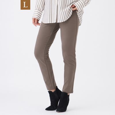 【送料無料】EVEX BY KRIZIA L (Women/大きいサイズ)/エヴェックス バイ クリツィアL【マシンウォッシャブル・保温性・吸湿発熱】デュアルウォームテーパードパンツ(U7R55646__) チャ55L パンツ・ズボン【三越伊勢丹/公式】