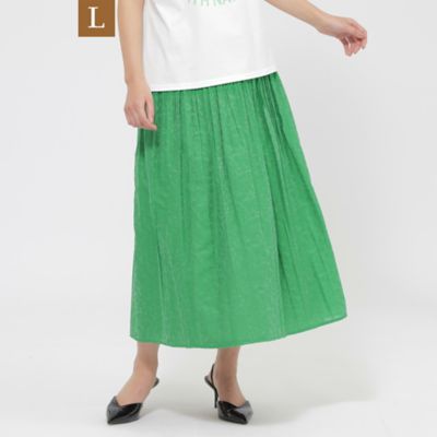 EVEX BY KRIZIA L (Women/大きいサイズ)/エヴェックス バイ クリツィアＬ 【Ｌ】【カタログ掲載品】【ウォッシャブル】パンサージャカードリバーシブルスカート（Ｕ７Ｓ０３５５０＿＿）