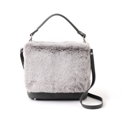 ＜AMACA (Women)＞フェイクファーコンビショルダーバッグ（Ｖ５１２４２５１＿＿）