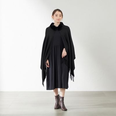 フェイクファーコンビケープ（Ｖ５７３７４１６＿＿）