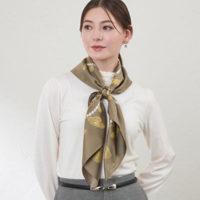 AMACA (Women)/アマカ トラベルスカーフ(V5740637__) ベージュ42L スカーフ・ショール【三越伊勢丹/公式】