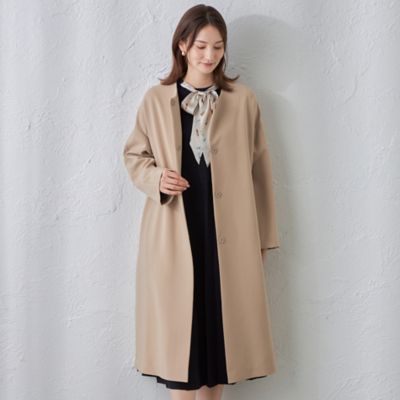 ＜AMACA (Women)＞２ＷＡＹストレッチ　ノーカラーコート（Ｖ５Ａ０１２１９＿＿）