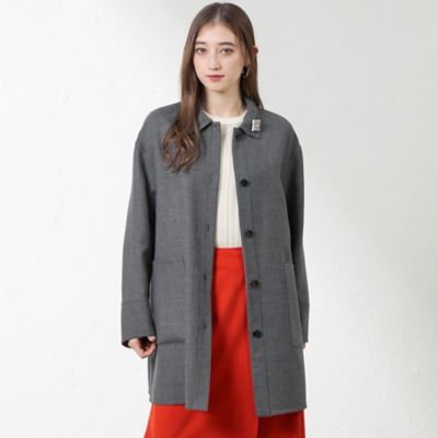 ＜AMACA (Women)＞梳毛リバーステンカラーコート（Ｖ５Ｂ０１６３７＿＿）