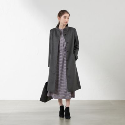 AMACA アマカ kemit ケミット カシミヤ混 チェスターコート 38