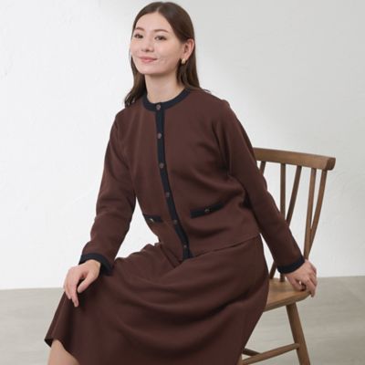 ニット レザー切り替えジャケット archive L.G.B EKAM ニット レザー