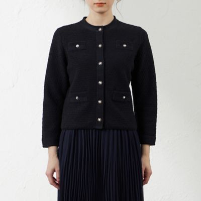 【ＡＴＥＬＩＥＲ　ＣＯＬＬＥＣＴＩＯＮ】ブークレージャカードニットジャケット（Ｖ５Ｅ７６５０８＿＿）