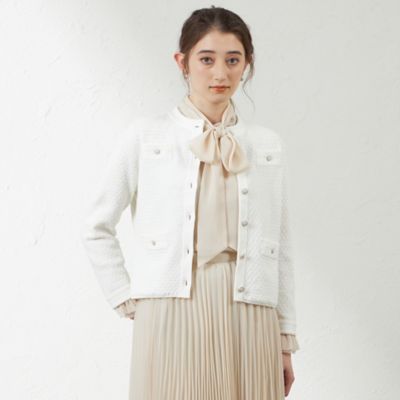 【ＡＴＥＬＩＥＲ　ＣＯＬＬＥＣＴＩＯＮ】ブークレージャカードニットジャケット（Ｖ５Ｅ７６５０８＿＿）