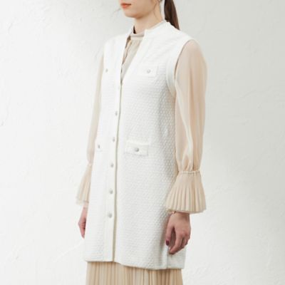 【ＡＴＥＬＩＥＲ　ＣＯＬＬＥＣＴＩＯＮ】ブークレージャカードニットロングジレ（Ｖ５Ｅ７７５０８＿＿）