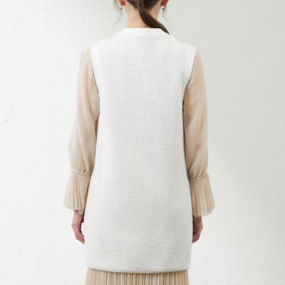 【ＡＴＥＬＩＥＲ　ＣＯＬＬＥＣＴＩＯＮ】ブークレージャカードニットロングジレ（Ｖ５Ｅ７７５０８＿＿）