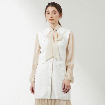 【ＡＴＥＬＩＥＲ　ＣＯＬＬＥＣＴＩＯＮ】ブークレージャカードニットロングジレ（Ｖ５Ｅ７７５０８＿＿）