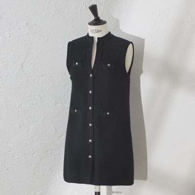 【ＡＴＥＬＩＥＲ　ＣＯＬＬＥＣＴＩＯＮ】ブークレージャカードニットロングジレ（Ｖ５Ｅ７７５０８＿＿）