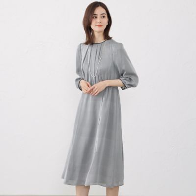 ＜AMACA (Women)＞フルールドットプリント　ワンピース（Ｖ５Ｊ０１２０２＿＿）