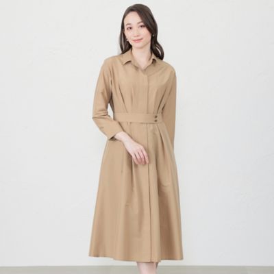 ＜AMACA (Women)＞トリアセタイプライター　シャツワンピース（Ｖ５Ｊ０２２０３＿＿）