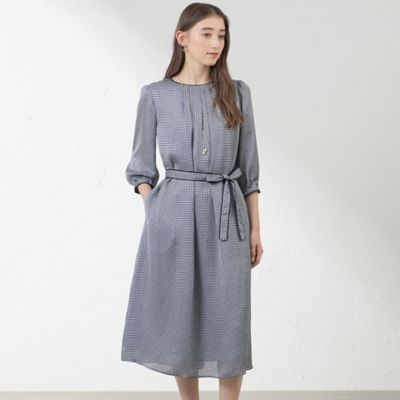 ＜AMACA (Women)＞アバカスドットプリントワンピース（Ｖ５Ｊ０３６０２＿＿）