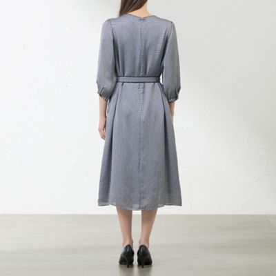 新品　 AMACA アマカ　アバカスドットプリントワンピース38　ボ46200円 アバカスドットプリントワンピース(ワンピース)｜AMACA(アマカ