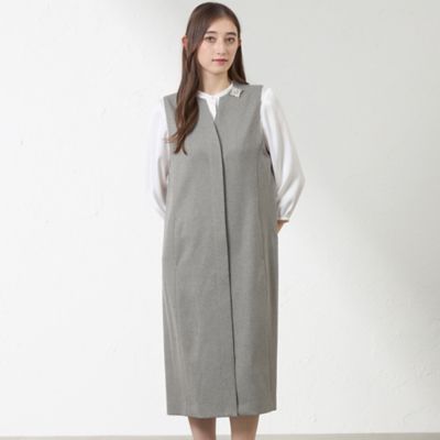 ＜AMACA (Women)＞キーネックジャンパードレス（Ｖ５Ｊ０５６４６＿＿）