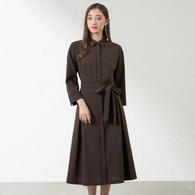 ＜AMACA (Women)＞ウーリーポリエステルワンピース（Ｖ５Ｊ０７６１１＿＿）