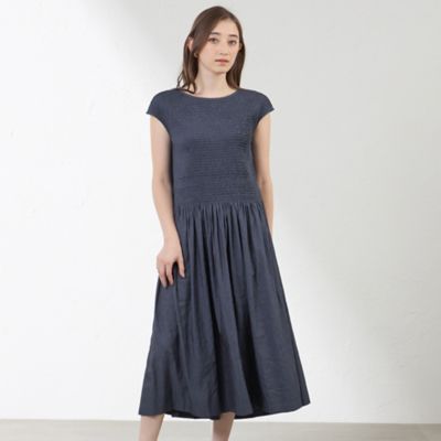 AMACA (Women)/アマカ シャーリーワンピース(V5J10563__) アオ28L ワンピース・ドレス【三越伊勢丹/公式】