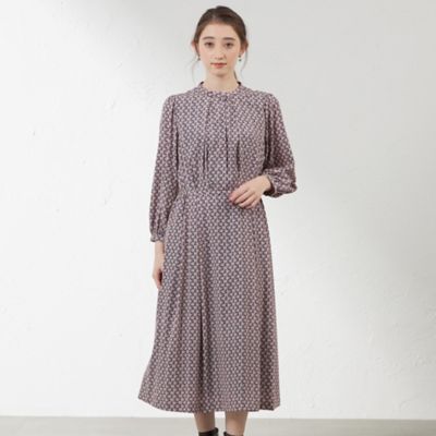 【ＬＩＢＥＲＴＹ】　ＥＶＥＲＹＮ　ＴＲＡＩＬ　バンドカラーワンピース（Ｖ５Ｊ１１４３５＿＿）