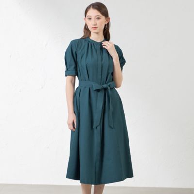 AMACA (Women)/アマカ ポリエステルコットンサッカーワンピース（Ｖ５Ｊ１５５６８＿＿）