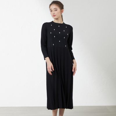 【ＷＥＢ・一部店舗限定】【ＡＴＥＬＩＥＲ　ＣＯＬＬＥＣＴＩＯＮ】ビジューニットドレス（Ｖ５Ｊ７０４４０＿＿）