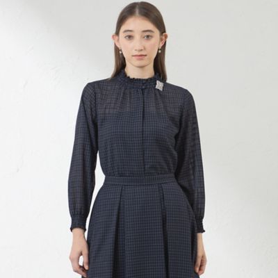 AMACA (Women)/アマカ アルタニカシアートロブラウス(V5M01601__) アオ29L トップス【三越伊勢丹/公式】