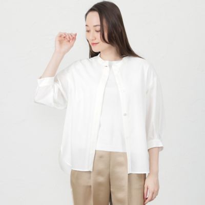 ＜AMACA (Women)＞レオファイン　シャツブルゾン（Ｖ５Ｍ１０３８３＿＿）