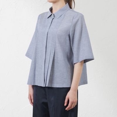 【ＷＥＢ・一部店舗限定】シルキーローンショートシャツ（Ｖ５Ｍ１１５７３＿＿）