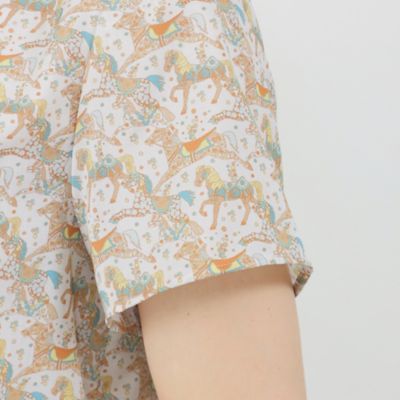 【ＬＩＢＥＲＴＹ】ＭｙＬｉｔｔｌｅＰａｃｅシャツカラーブラウス（Ｖ５Ｍ１７３７３＿＿）