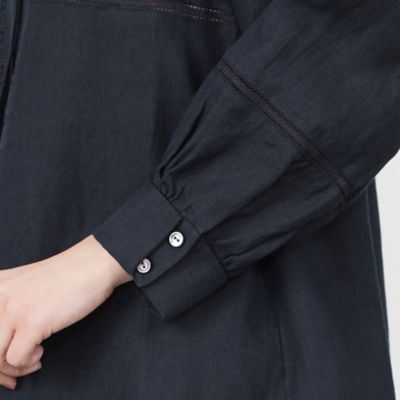 【ＷＥＢ・一部店舗限定】【ＡＴＥＬＩＥＲ　ＣＯＬＬＥＣＴＩＯＮ】リネンエンブロイブラウス（Ｖ５Ｍ２２３７２＿＿）