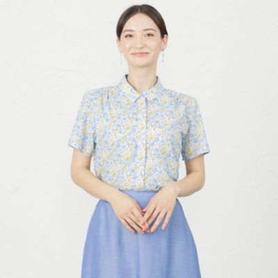 ＜AMACA (Women)＞【ＬＩＢＥＲＴＹ】タナローンシャツ（Ｖ５Ｍ２８３７６＿＿）