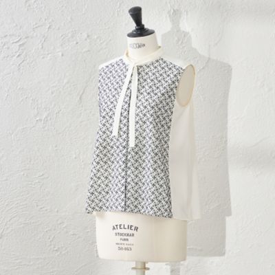 ＜AMACA (Women)＞【ＷＥＢ・一部店舗限定】【ＡＴＥＬＩＥＲ　ＣＯＬＬＥＣＴＩＯＮ】　ＬＩＢＥＲＴＹ刺繍パレットデシンブラウス（Ｖ５Ｍ７１５５６＿＿）