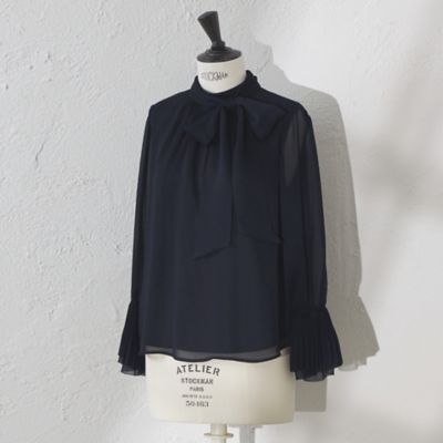 【ＡＴＥＬＩＥＲ　ＣＯＬＬＥＣＴＩＯＮ】ヴィンテージジョーゼットブラウス（Ｖ５Ｍ７８５０９＿＿）