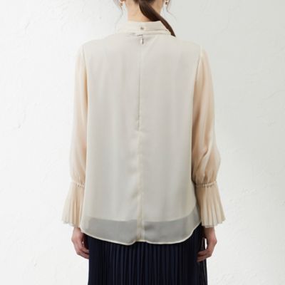 【ＡＴＥＬＩＥＲ　ＣＯＬＬＥＣＴＩＯＮ】ヴィンテージジョーゼットブラウス（Ｖ５Ｍ７８５０９＿＿）
