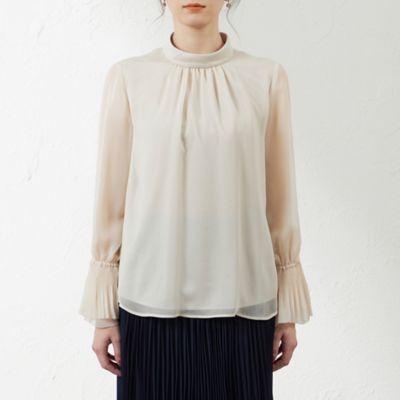 【ＡＴＥＬＩＥＲ　ＣＯＬＬＥＣＴＩＯＮ】ヴィンテージジョーゼットブラウス（Ｖ５Ｍ７８５０９＿＿）