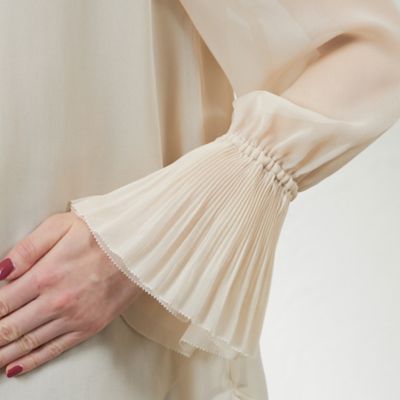 【ＡＴＥＬＩＥＲ　ＣＯＬＬＥＣＴＩＯＮ】ヴィンテージジョーゼットブラウス（Ｖ５Ｍ７８５０９＿＿）