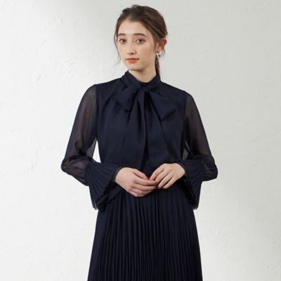 【ＡＴＥＬＩＥＲ　ＣＯＬＬＥＣＴＩＯＮ】ヴィンテージジョーゼットブラウス（Ｖ５Ｍ７８５０９＿＿）