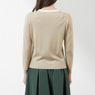 AMACA - 1.8万円 美品◯アマカ 【洗える】ウールシルクプルオーバーニット アマカ AMACA 【ウールシルク】プルオーバーニット （ボルドー