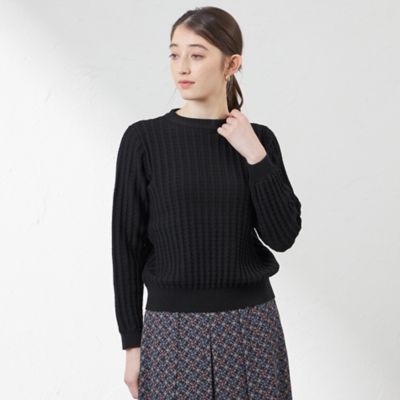 【SALE】AMACA (Women)/アマカ コットンコードプルオーバーニット(V5N02512__) アオ トップス【三越伊勢丹/公式】