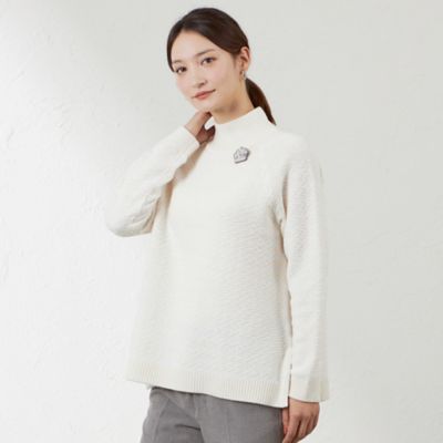 ＜AMACA (Women)＞モールボーダーニット（Ｖ５Ｎ１４４７０＿＿）