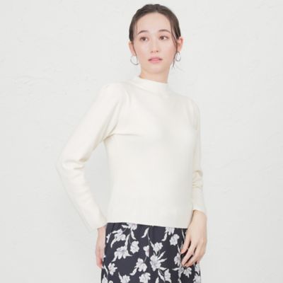 ＜AMACA (Women)＞バルキーストレッチタックスリーブニット（Ｖ５Ｎ１７２５０＿＿）