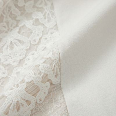 【Ａｎｎｉｖｅｒｓａｒｙ　Ｐｉｅｃｅ】ライトレーヨンストレッチレース付ニットカーディガン（Ｖ５Ｎ１７５３８＿＿）