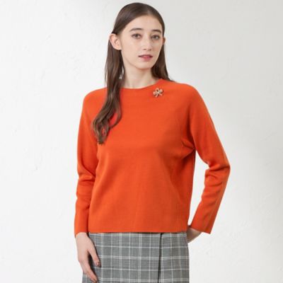 ＜AMACA (Women)＞ウールミックスミラノリブニットプルオーバー（Ｖ５Ｎ１９６４３＿＿）