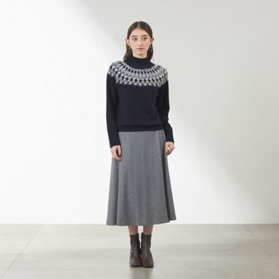 ジャカード求心ニット（V5N27666＿＿） | AMACA (Women