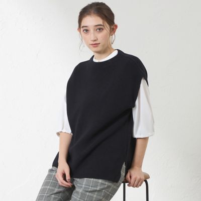 チュニックニットベスト（V5N34642＿＿） | AMACA (Women