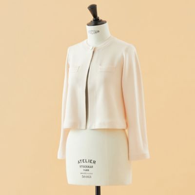 ＜AMACA (Women)＞【ＷＥＢ・一部店舗限定】【ＡＴＥＬＩＥＲ　ＣＯＬＬＥＣＴＩＯＮ】ミラノリブニットボレロ（Ｖ５Ｎ７０４１３＿＿）