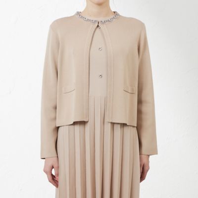 【ＷＥＢ・一部店舗限定】【ＡＴＥＬＩＥＲ　ＣＯＬＬＥＣＴＩＯＮ】ビジューニットボレロ（Ｖ５Ｎ７２４４０＿＿）
