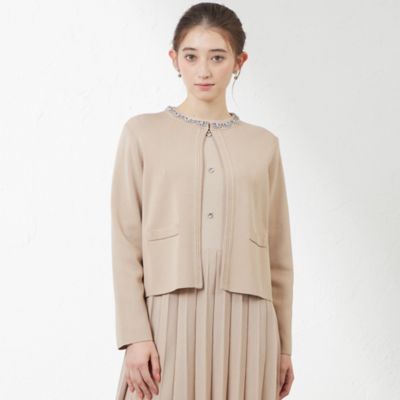 【ＷＥＢ・一部店舗限定】【ＡＴＥＬＩＥＲ　ＣＯＬＬＥＣＴＩＯＮ】ビジューニットボレロ（Ｖ５Ｎ７２４４０＿＿）